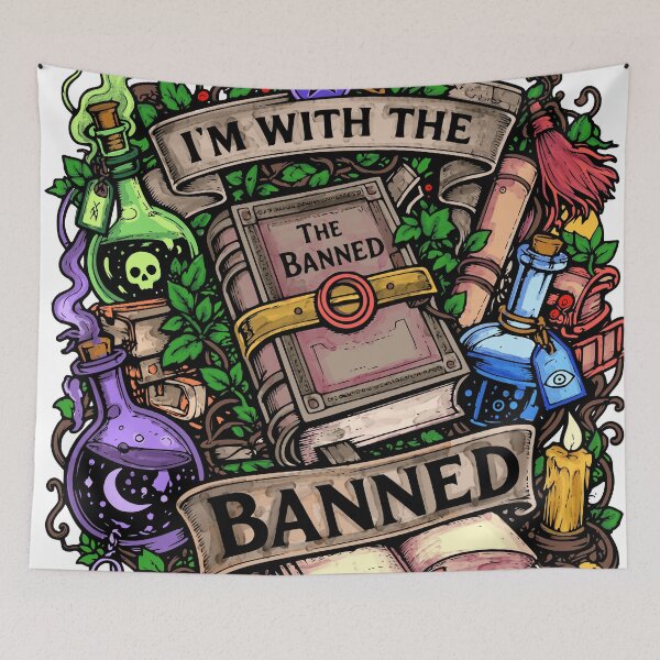 Item preview, Banned Books Witchy Dark Academia Gift designed and sold by Pommes im Bett.