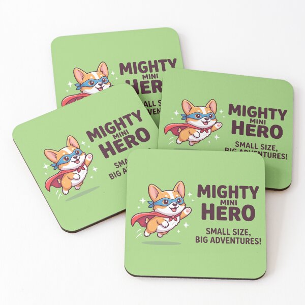 Item preview, Mighty Mini Hero Corgi Superhero Small Size Big Adventures designed and sold by Amir Faysal.