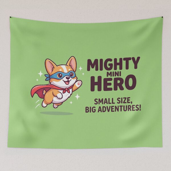 Item preview, Mighty Mini Hero Corgi Superhero Small Size Big Adventures designed and sold by Amir Faysal.