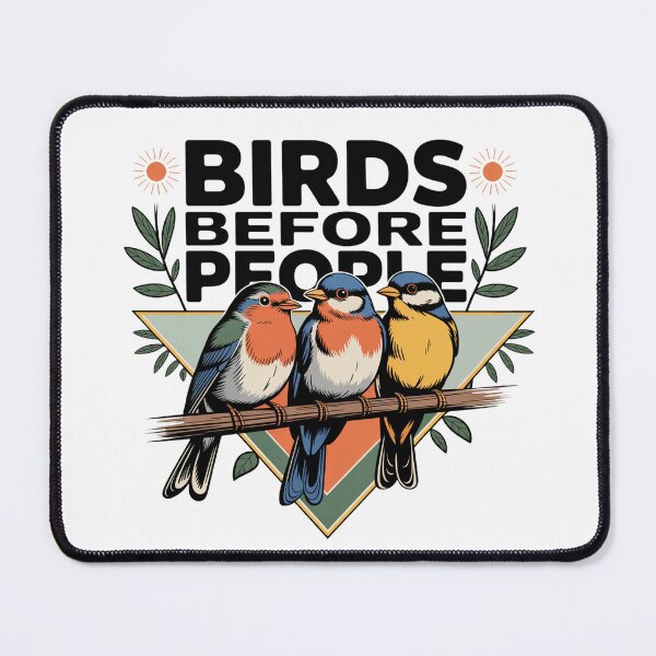 Item preview, Birds Before People Funny Introvert Birdwatcher Design designed and sold by limos.