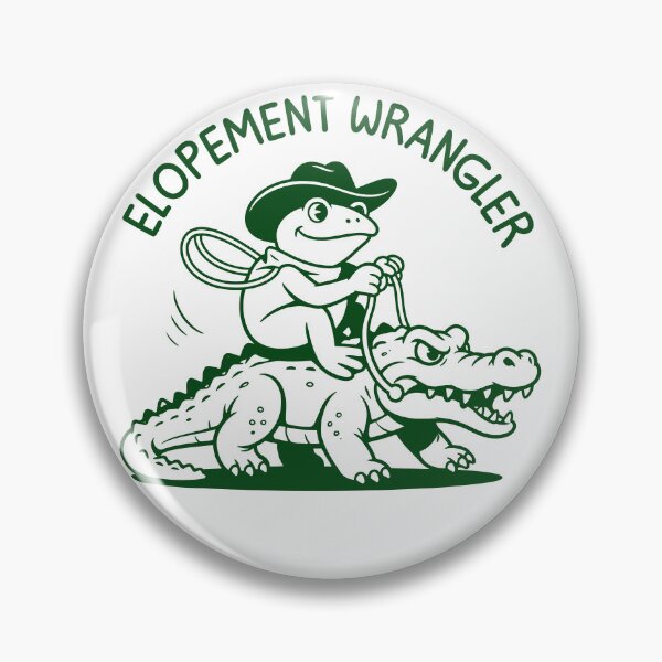 Item preview, Elopement Wrangler Funny Cowboy Frog On Alligator designed and sold by gunaone-design.