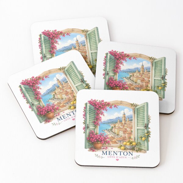 Item preview, Window overlooking Menton Côte d'Azur designed and sold by NoExcusesTraveller .