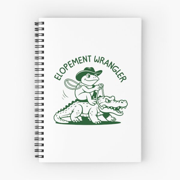 Item preview, Elopement Wrangler Funny Cowboy Frog On Alligator designed and sold by gunaone-design.