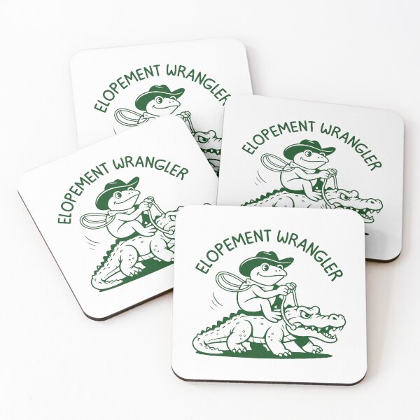Item preview, Elopement Wrangler Funny Cowboy Frog On Alligator designed and sold by gunaone-design.