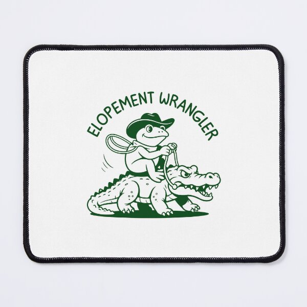 Item preview, Elopement Wrangler Funny Cowboy Frog On Alligator designed and sold by gunaone-design.