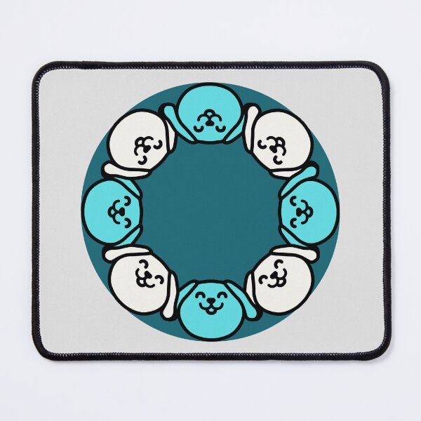 Item preview, Cute Green Dog in Circle designed and sold by Imjustclicking.