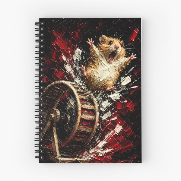 Item preview, Vivid Color Flying Wheel Hamster Art designed and sold by Vista Atelier.