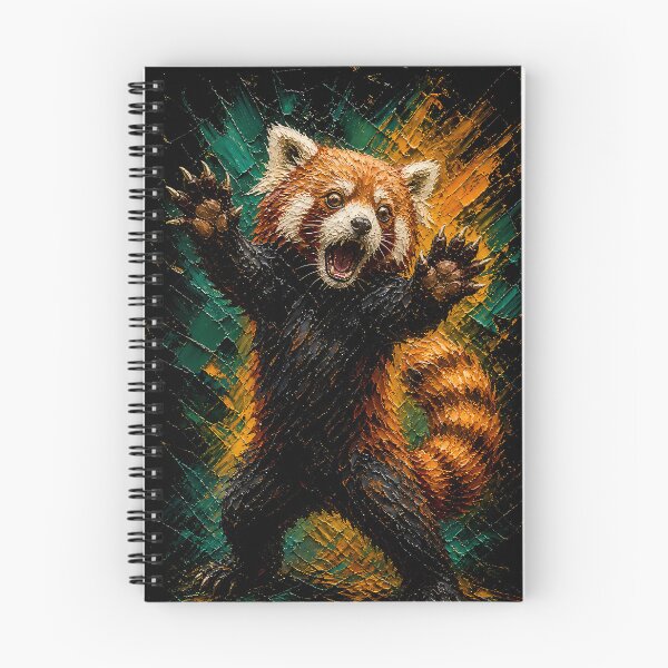 Item preview, Cosmic Vibe Fierce Pose Red Panda Art designed and sold by Vista Atelier.