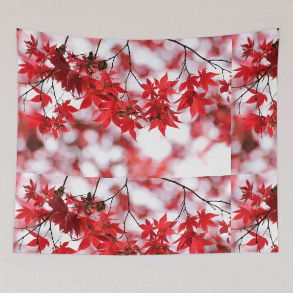 Item preview, Red Autumn Maple Leaves Print | Fall Foliage Photography | Japanese Maple Wall Art designed and sold by DigitalChickHub.