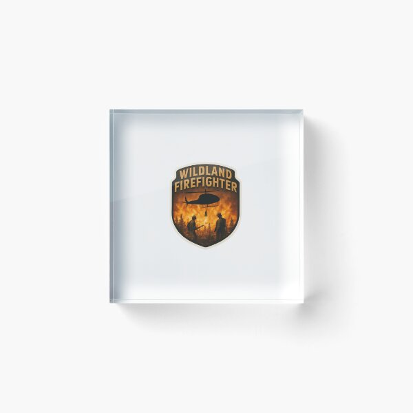 Item preview, Wildland Firefighter Sticker Design designed and sold by TeeCraftTeeCo.