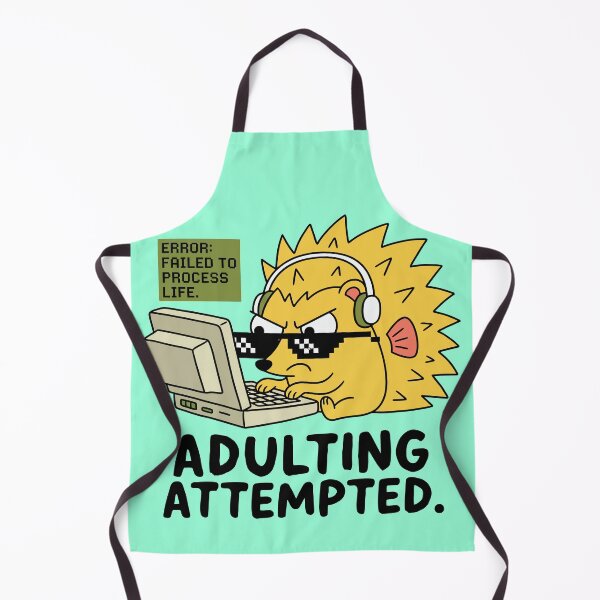Item preview, Error Failed To Process Life Hedgehog Gamer Adulting Attempted designed and sold by Amir Faysal.