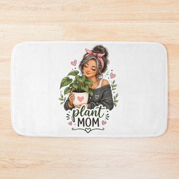 Item preview, Plant Mom in Gray designed and sold by CottageGardenCo.