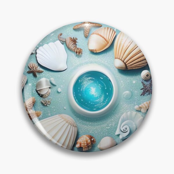 Item preview, Ocean Magic: Seashells and Starfish Vortex designed and sold by Serene Strokes Art.
