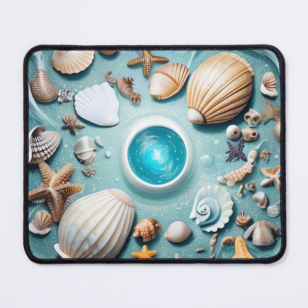 Item preview, Ocean Magic: Seashells and Starfish Vortex designed and sold by Serene Strokes Art.