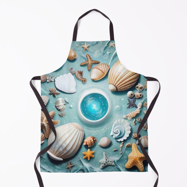 Item preview, Ocean Magic: Seashells and Starfish Vortex designed and sold by Serene Strokes Art.