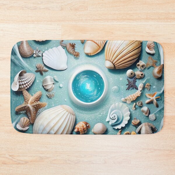Item preview, Ocean Magic: Seashells and Starfish Vortex designed and sold by Serene Strokes Art.