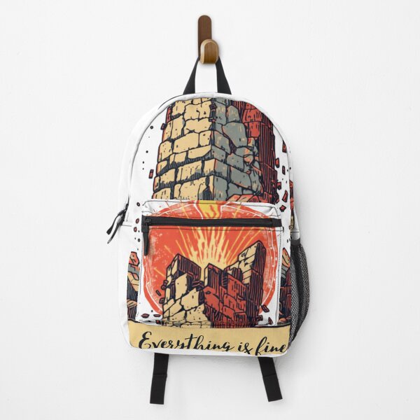 Item preview, The Tower Everything Is Fine Tarot Card Irony designed and sold by Arcana-Archives.