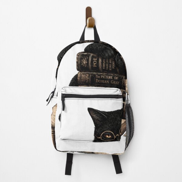 Item preview, Dark Academia Black Cat Scholar Vintage Books designed and sold by BobbyTee Merch.