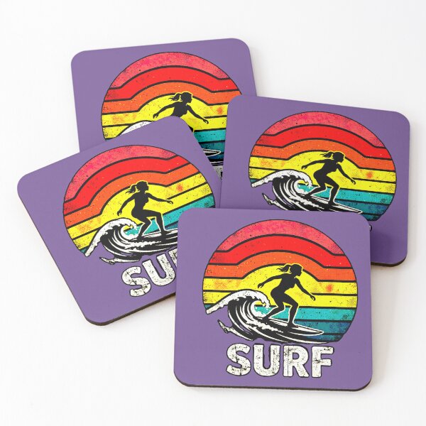 Item preview, Retro Surf Girl | Vintage Surfer Sunset Design designed and sold by AstronautMerch.