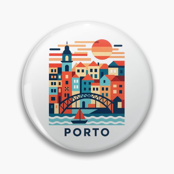 Item preview, Porto Portugal Travel Poster - Dom Luis I Bridge Wall Art designed and sold by OzzFrequency.