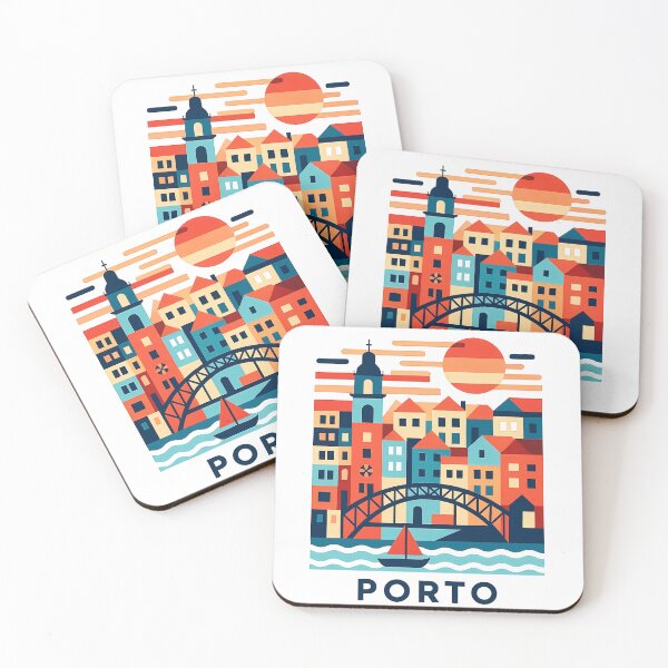 Item preview, Porto Portugal Travel Poster - Dom Luis I Bridge Wall Art designed and sold by OzzFrequency.