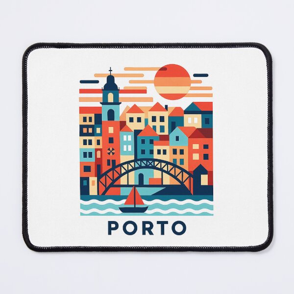 Item preview, Porto Portugal Travel Poster - Dom Luis I Bridge Wall Art designed and sold by OzzFrequency.