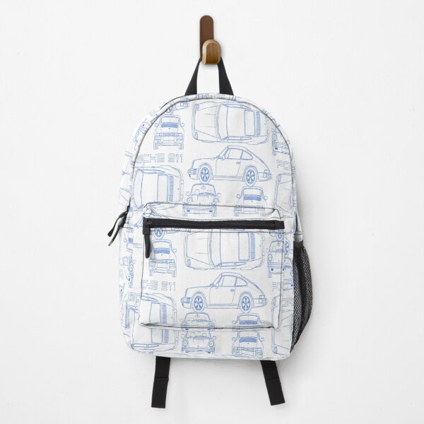 Item preview, Porsche 911 Technical Blueprint – Blue Line Art designed and sold by jubileuuu.