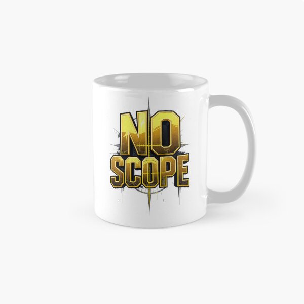 Item preview, No Scope Sniper Game Golden Typography  designed and sold by LC&LCPlatform.