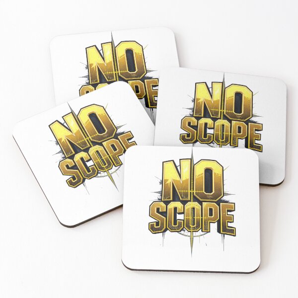 Item preview, No Scope Sniper Game Golden Typography  designed and sold by LC&LCPlatform.