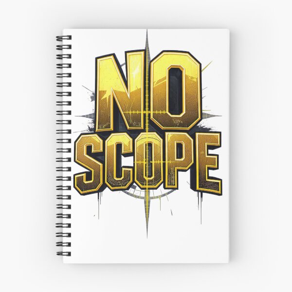 Item preview, No Scope Sniper Game Golden Typography  designed and sold by LC&LCPlatform.