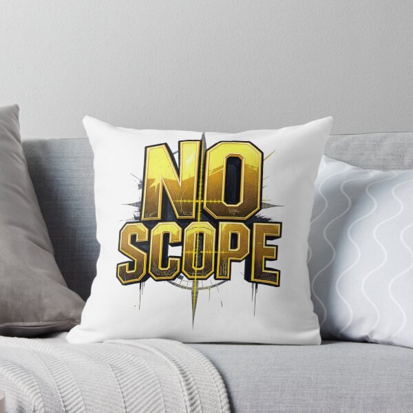 Item preview, No Scope Sniper Game Golden Typography  designed and sold by LC&LCPlatform.