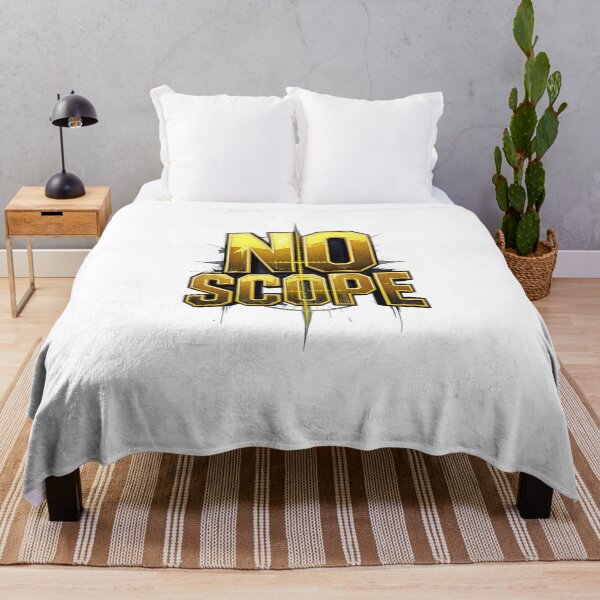 Item preview, No Scope Sniper Game Golden Typography designed and sold by LC&LCPlatform.