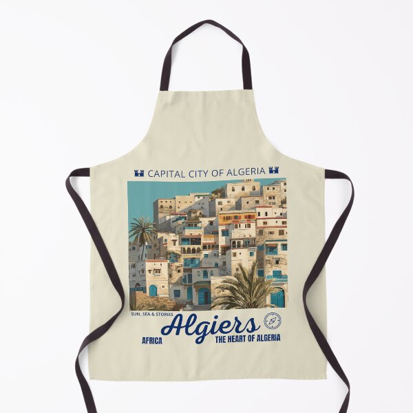 Item preview, Algiers in Algeria, Africa, Vintage Art Travel Landscape designed and sold by MaateoDesign.