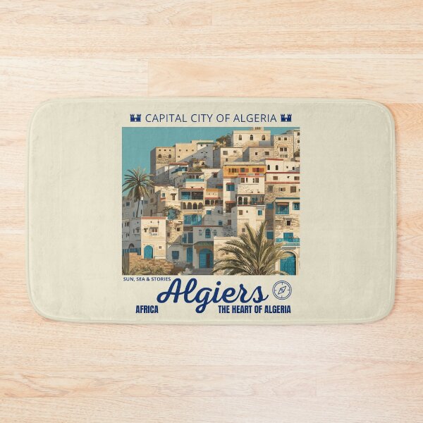 Item preview, Algiers in Algeria, Africa, Vintage Art Travel Landscape designed and sold by MaateoDesign.