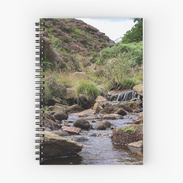 Item preview, Yorkshire Moors Stream and Heather Brontë Country Landscape designed and sold by OnHeathAndMoor.