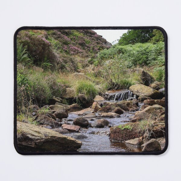 Item preview, Yorkshire Moors Stream and Heather Brontë Country Landscape designed and sold by OnHeathAndMoor.