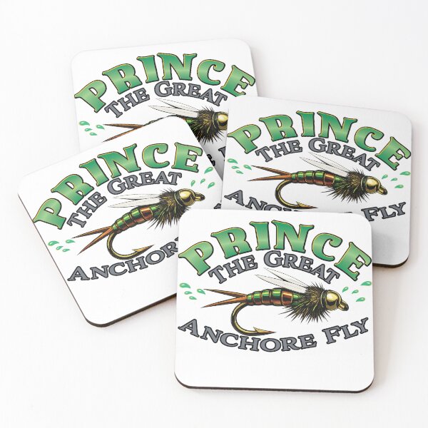 Item preview, Prince the Great Anchor Fly fly fishing illustration, beadhead prince nymph. designed and sold by Art-Horizon.