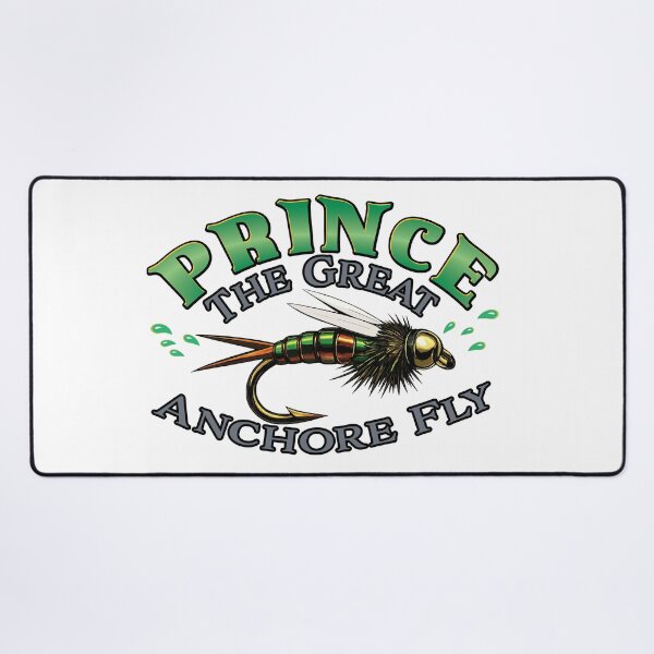Item preview, Prince the Great Anchor Fly fly fishing illustration, beadhead prince nymph. designed and sold by Art-Horizon.