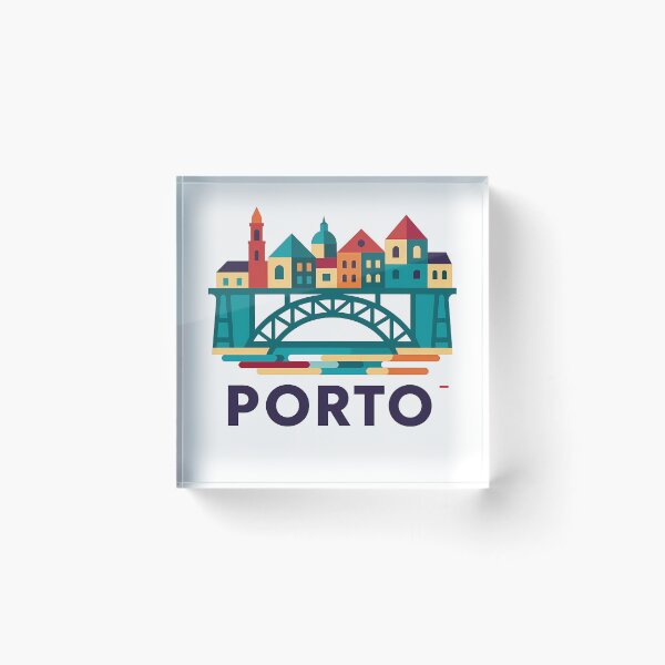 Item preview, Porto Portugal Travel Poster - Dom Luis I Bridge Wall Art designed and sold by OzzFrequency.