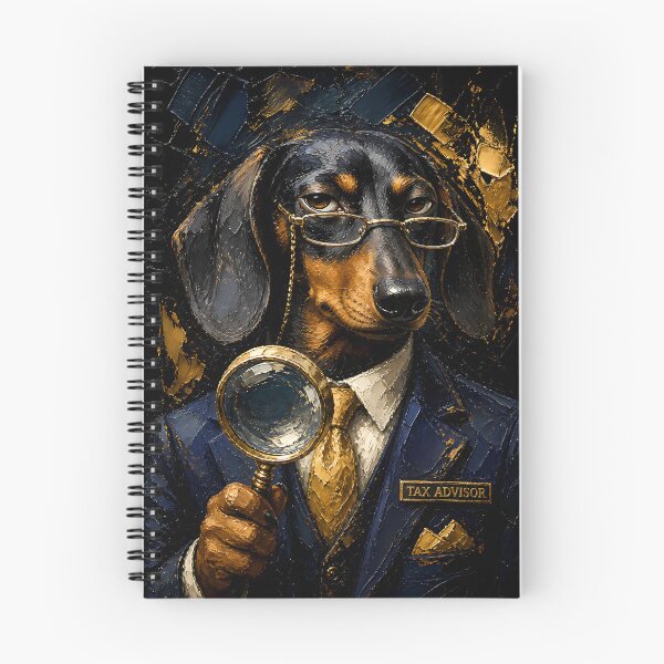 Item preview, Regal Mood Tax Advisor Dachshund Art designed and sold by Vista Atelier.