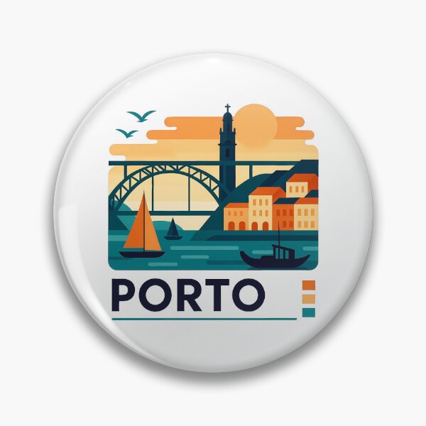 Item preview, Porto Portugal Travel Poster - Dom Luis I Bridge Wall Art designed and sold by OzzFrequency.
