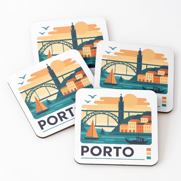 Item preview, Porto Portugal Travel Poster - Dom Luis I Bridge Wall Art designed and sold by OzzFrequency.