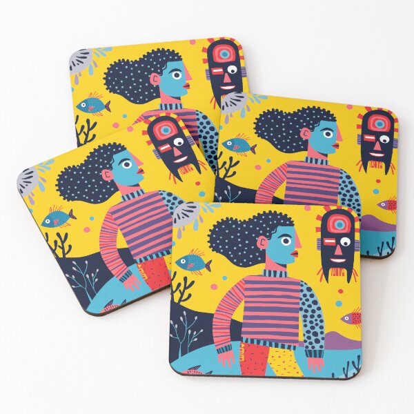 Item preview, Retro Pop Art Surfer designed and sold by Arubi-Art.