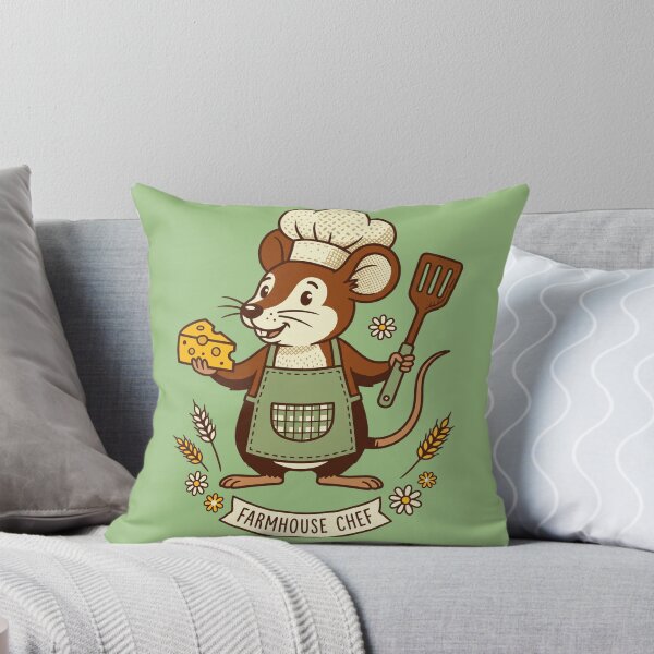 Item preview, Farmhouse Chef Cute Mouse Cooking with Cheese designed and sold by WearTheVibe Store.