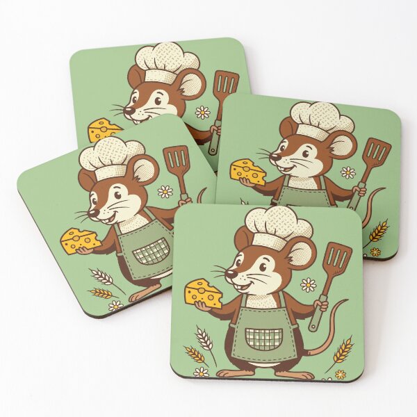 Item preview, Farmhouse Chef Cute Mouse Cooking with Cheese designed and sold by WearTheVibe Store.