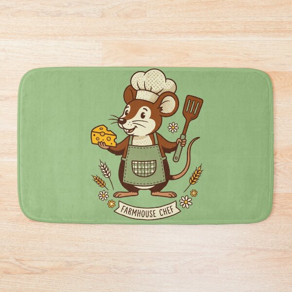 Item preview, Farmhouse Chef Cute Mouse Cooking with Cheese designed and sold by WearTheVibe Store.