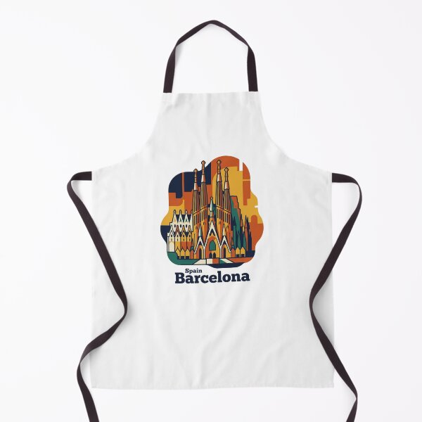 Item preview, Barcelona Sagrada Familia Bold Retro Graphic Poster designed and sold by Inkworksbyshery.