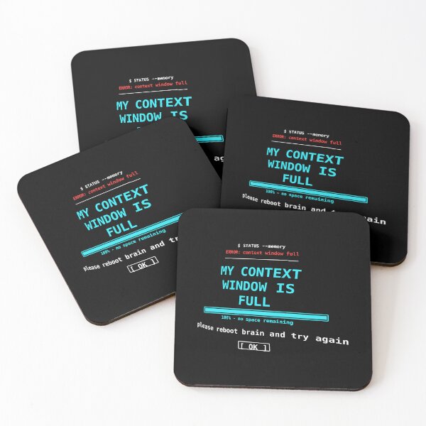 Item preview, My Context Window Is Full Ai Memory Error Reboot Brain designed and sold by yuckticke.