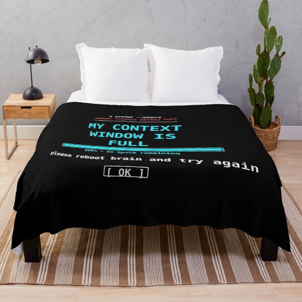 Item preview, My Context Window Is Full Ai Memory Error Reboot Brain designed and sold by yuckticke.