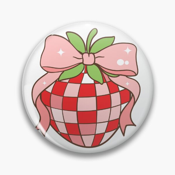 Item preview, Disco Ball with Bow Sticker designed and sold by DesignPMG.